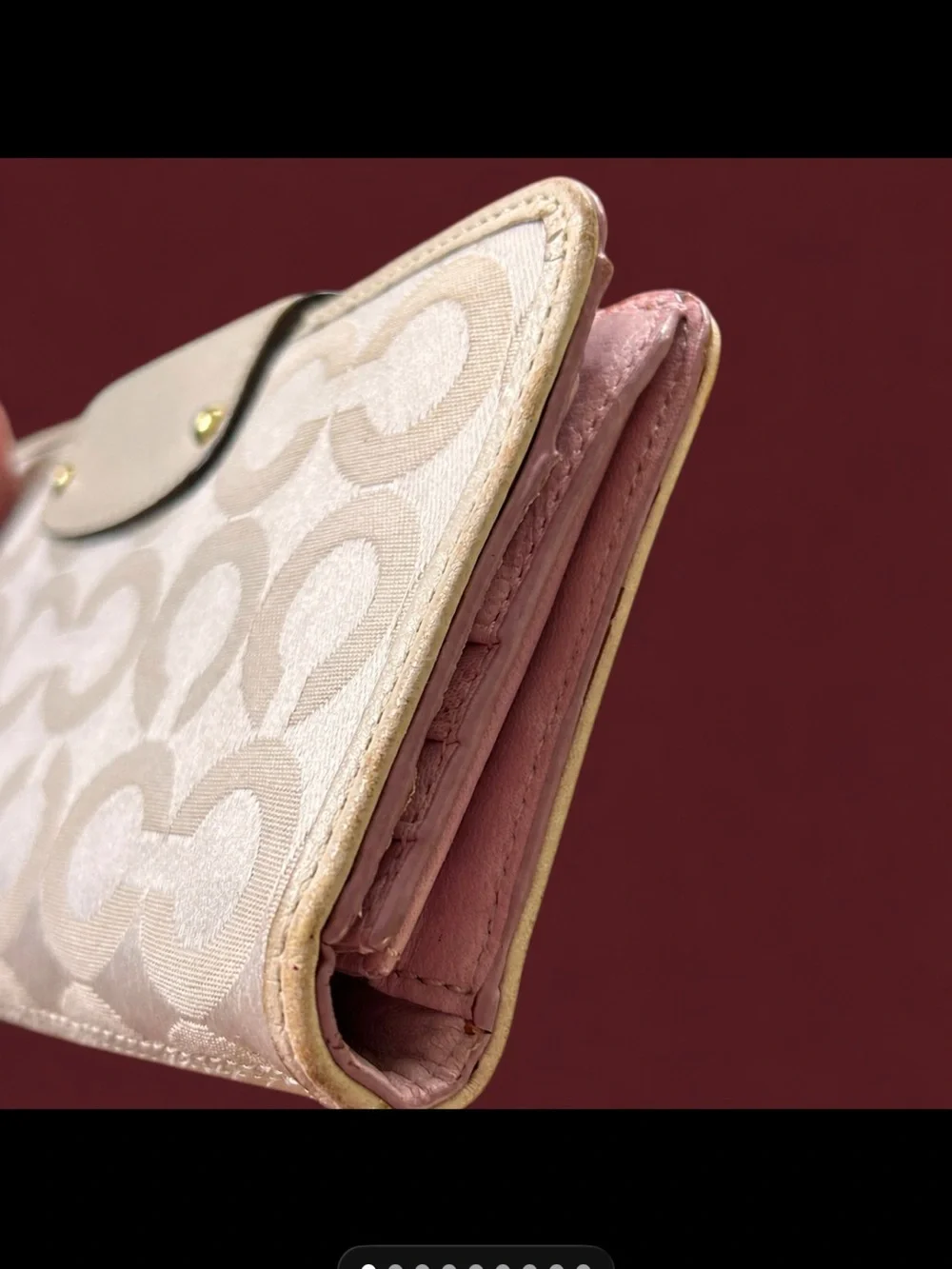 Coach Horse & Carriage Wallet (with minor stains)
